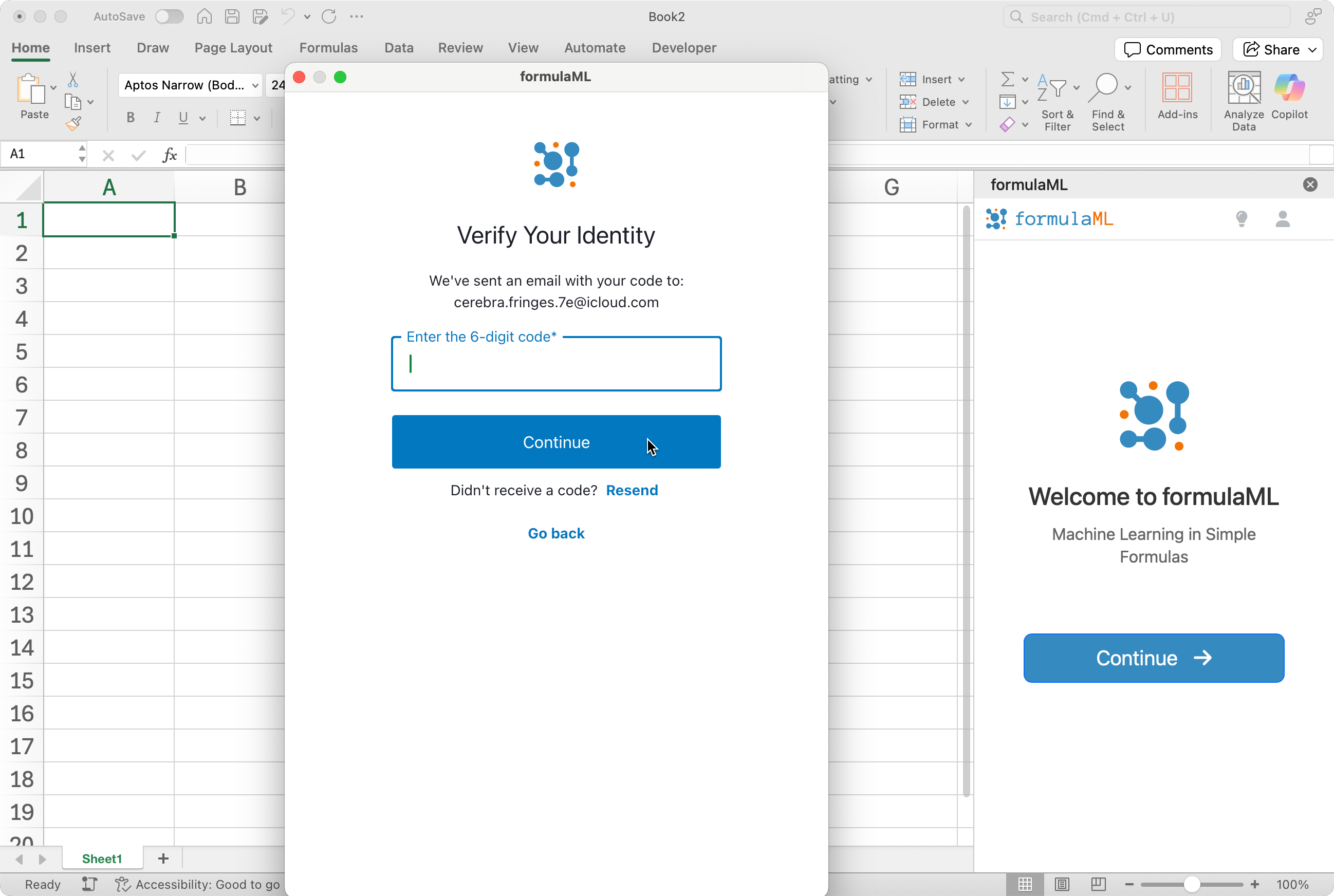 Enter verification code
